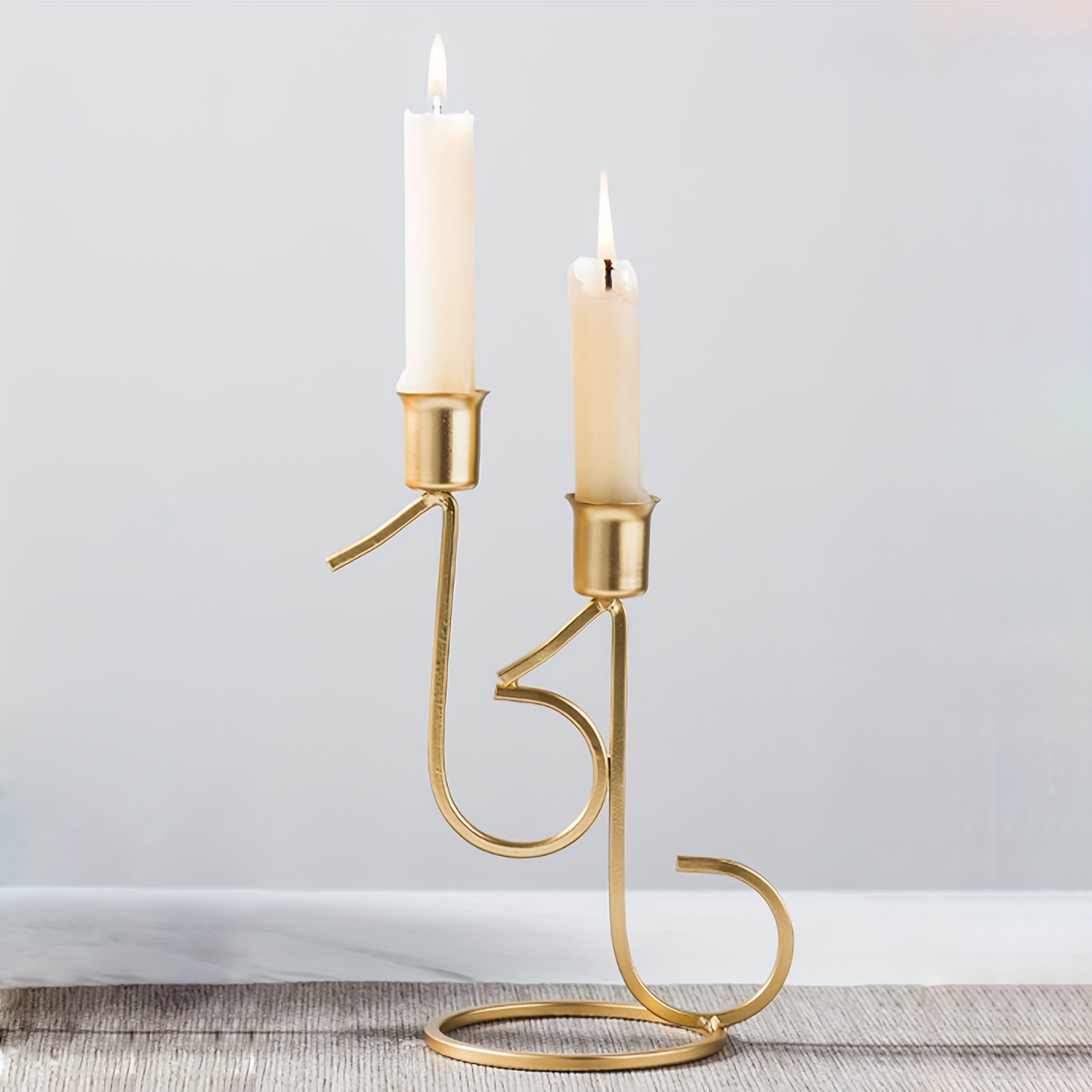 Golden Candle Stick Holder For Gift Taper Candle Holders - Temu Austria
