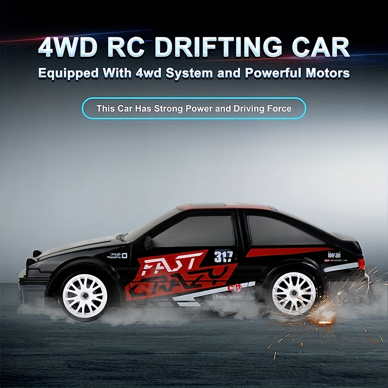 2,4G Drift Rc Coche 4WD de alta velocidad RC Drift Coche de juguete de  control remoto GTR Modelo AE86 Vehículo Coche RC Vehículo de juguete para  niños regalos - AliExpress