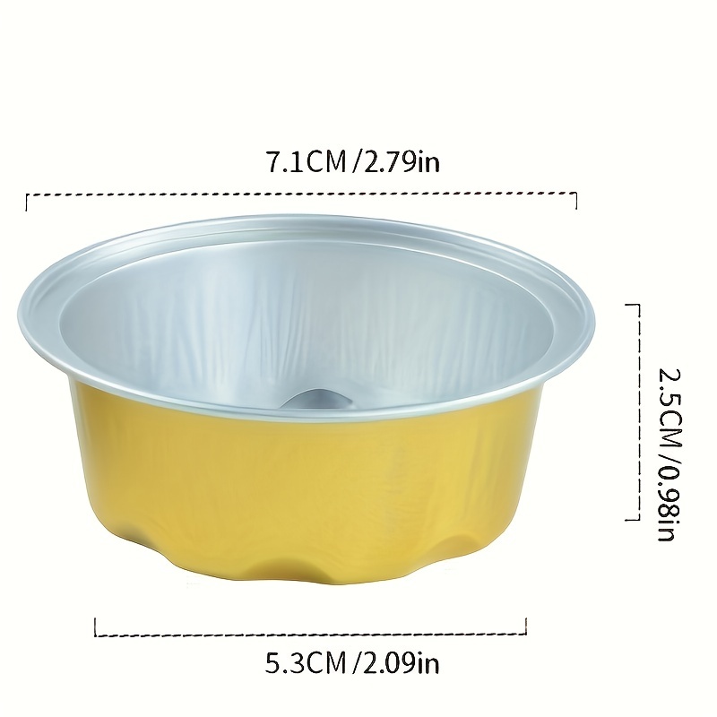 50ml Aluminum Foil Baking Tray Mini Chocolate Cup Egg Tart Mold For Cupcake  Liner