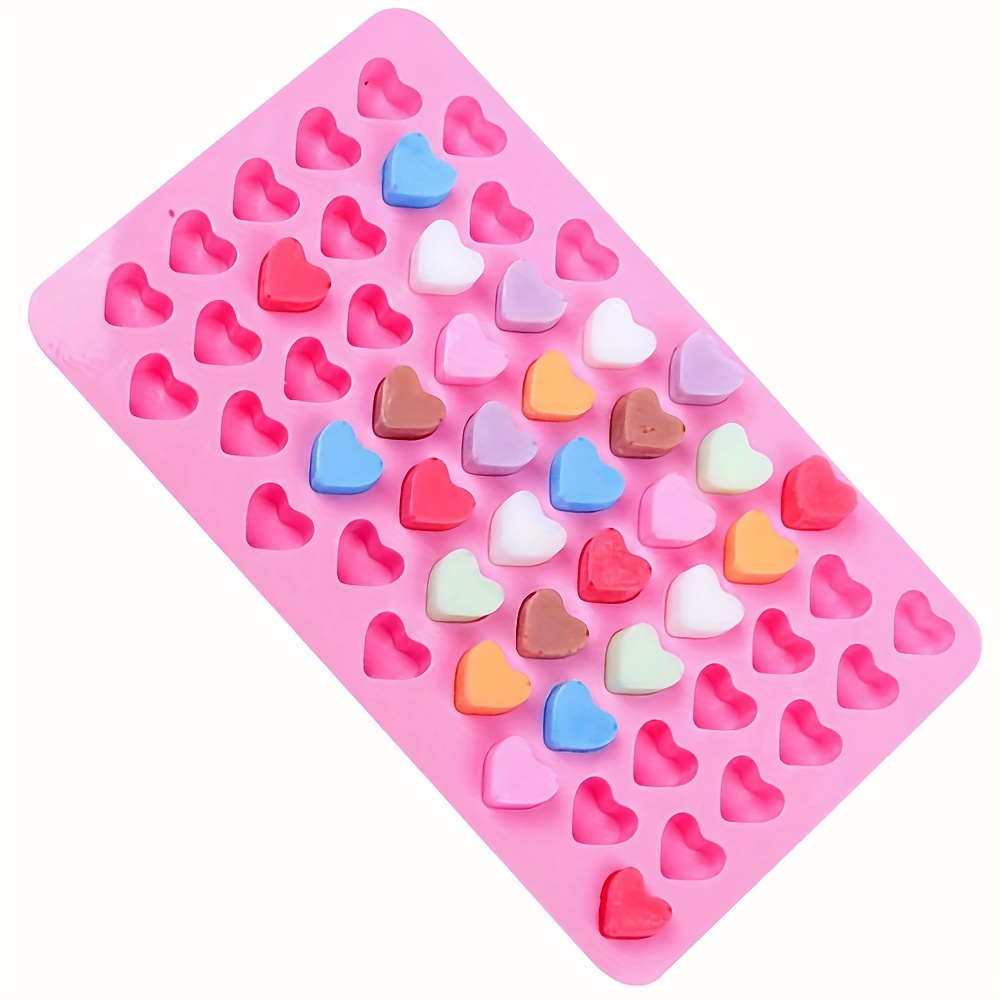 Mini 55hole Heart Shape Silicone Mold For Candy Chocolate Cake Mould Baking  DIY Ice Tray Food Safe Kitchen Accessiory Ice Cube - AliExpress