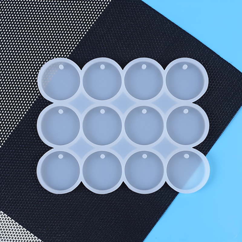 8/ Oval Pendants Resin Mold Earring Charms Silicone Mold For Jewelry Making Keychain Tag Casting Supplies