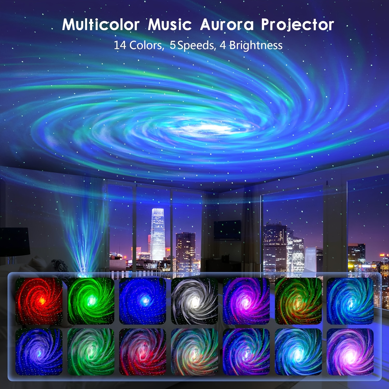 Aurora Galaxy Light Projector