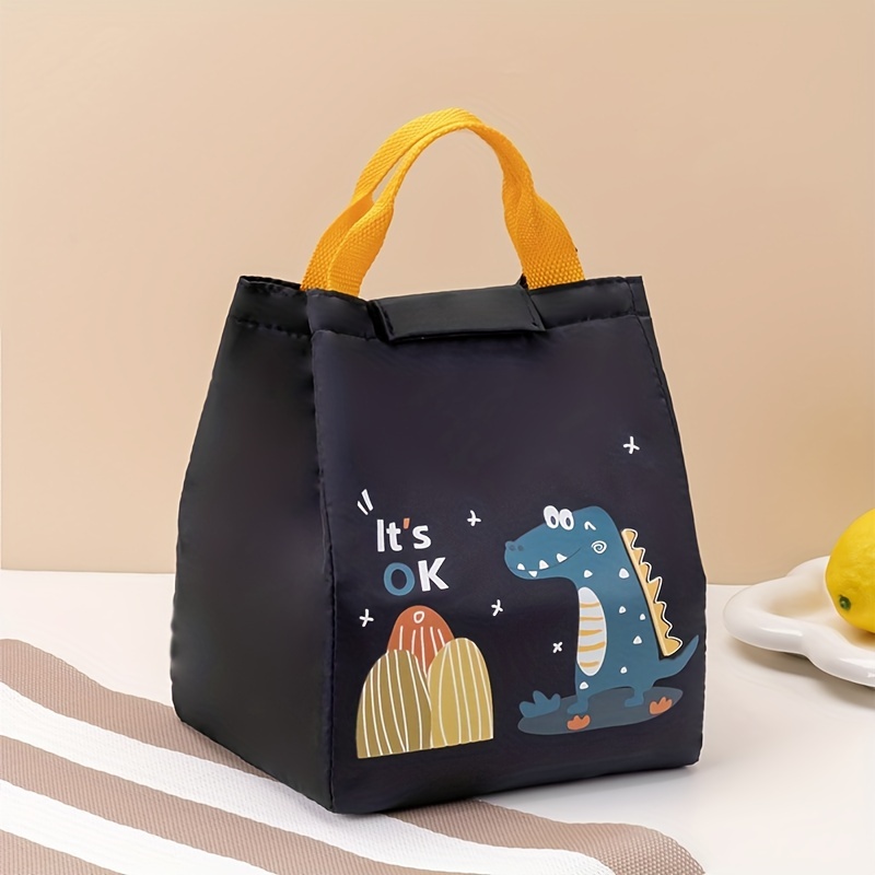 Lunch Bag Waterproof Durable Tote Lunch Box Bag For Work School Cartoon  Cute Dinosaur Lunch Box - Temu