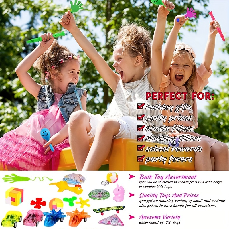Buy Party Favors for Kids Goodie Bags Fillers - 120Pcs Stocking Fillers For Kids,  Return Gifts For Birthday Party Kids Pinata Fillers Goodie Bags Party  Favours For Kids Small Toys Mini Toys