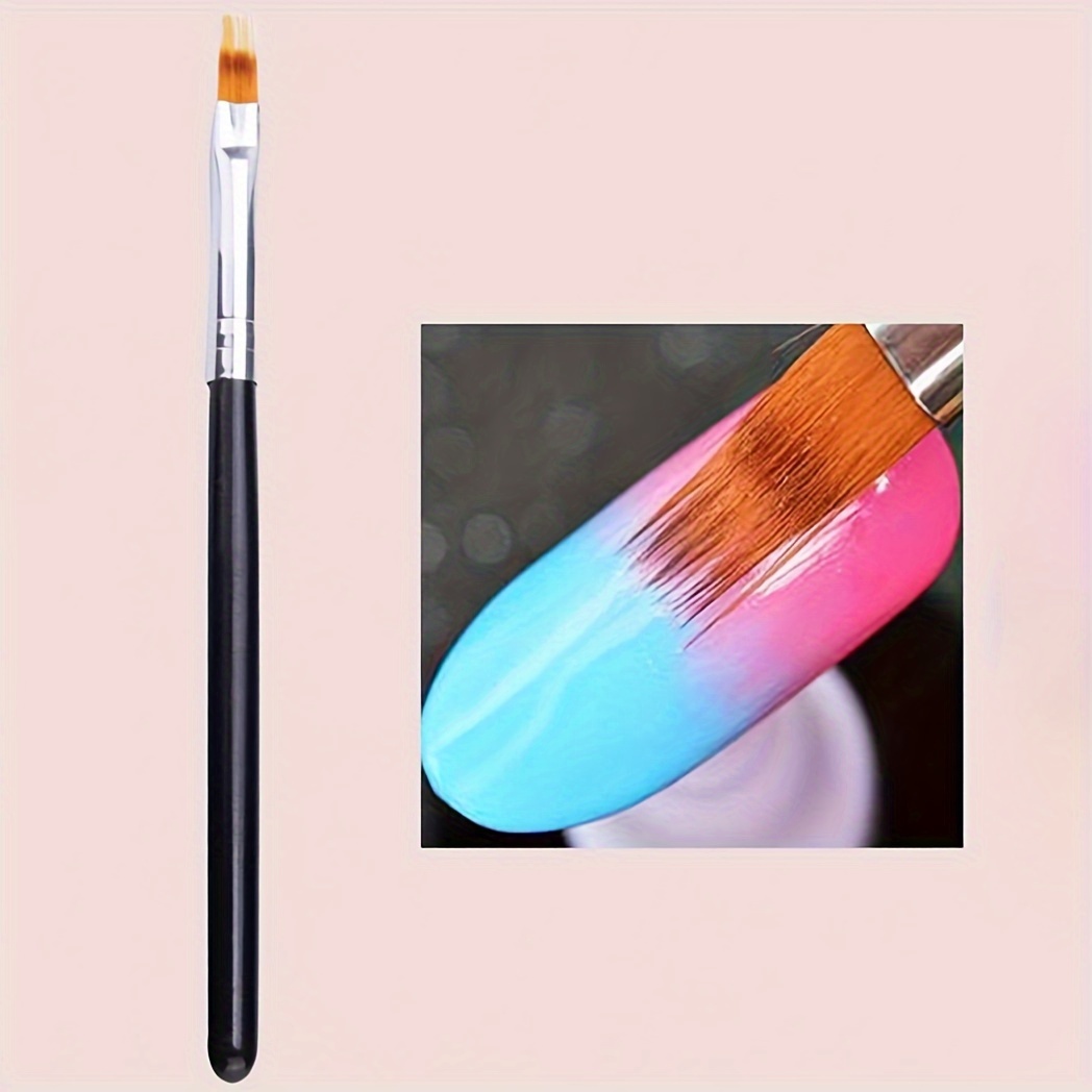 

1pc Nail Gradient Brush, Nail Liner Brushes For Manicure Pedicure, Nail Brush Pen, Acrylic Powder Dipping Pen, Nail Painting Drawing Pen