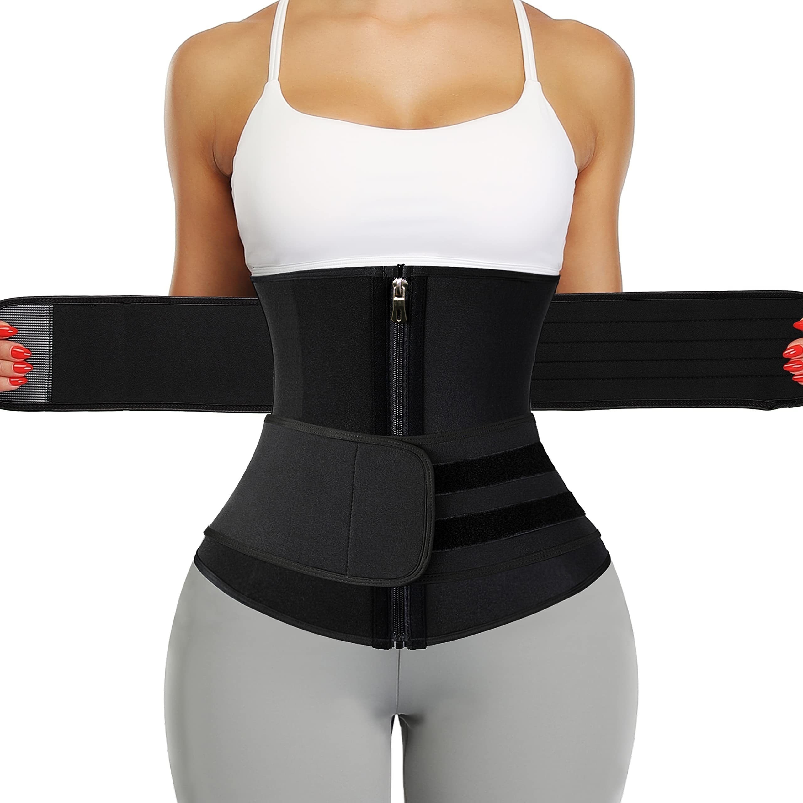 Waist Trainer Adjustable Wrap Workout Sweatband Waist - Temu Canada