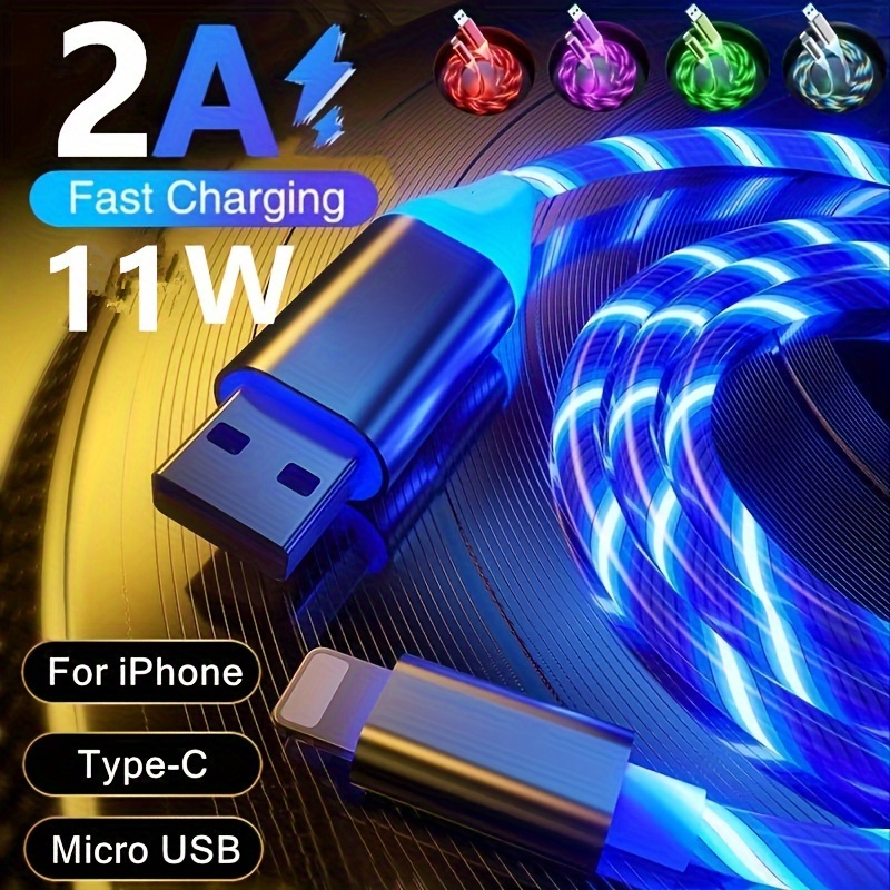 TOP 3.1A chargeur de voiture avec téléphone portable pour Samsung S10  Xiaomi câble Micro USB type C voitures rapides chargeurs de téléphone  adaptateur