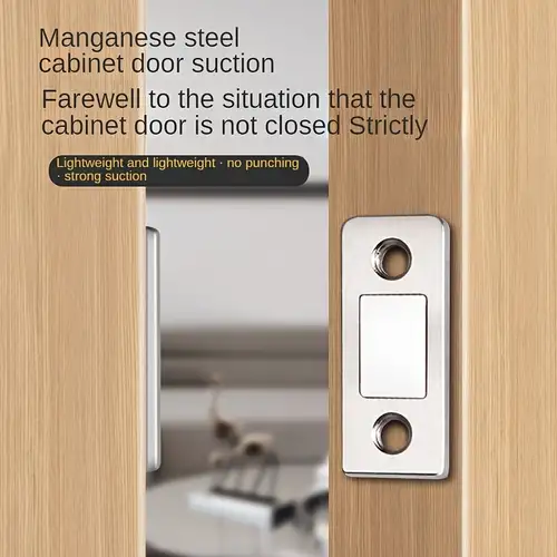 2Pcs / set armoire magnétique attrape aimant porte arrête porte caché  ferme-porte avec vis pour placard placard meuble quincaillerie