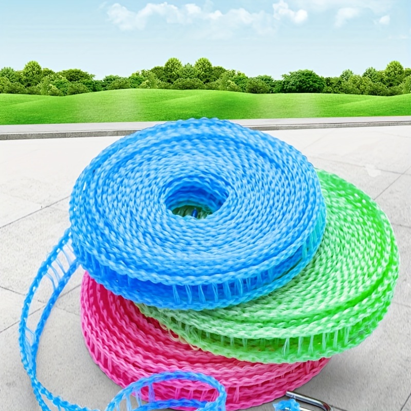 Non slip Windproof Clothesline Outdoor Clothes Drying Rope - Temu