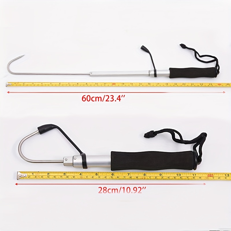 Stainless Steel Telescopic Fishing Gaff Ice Sea Spear Tackle
