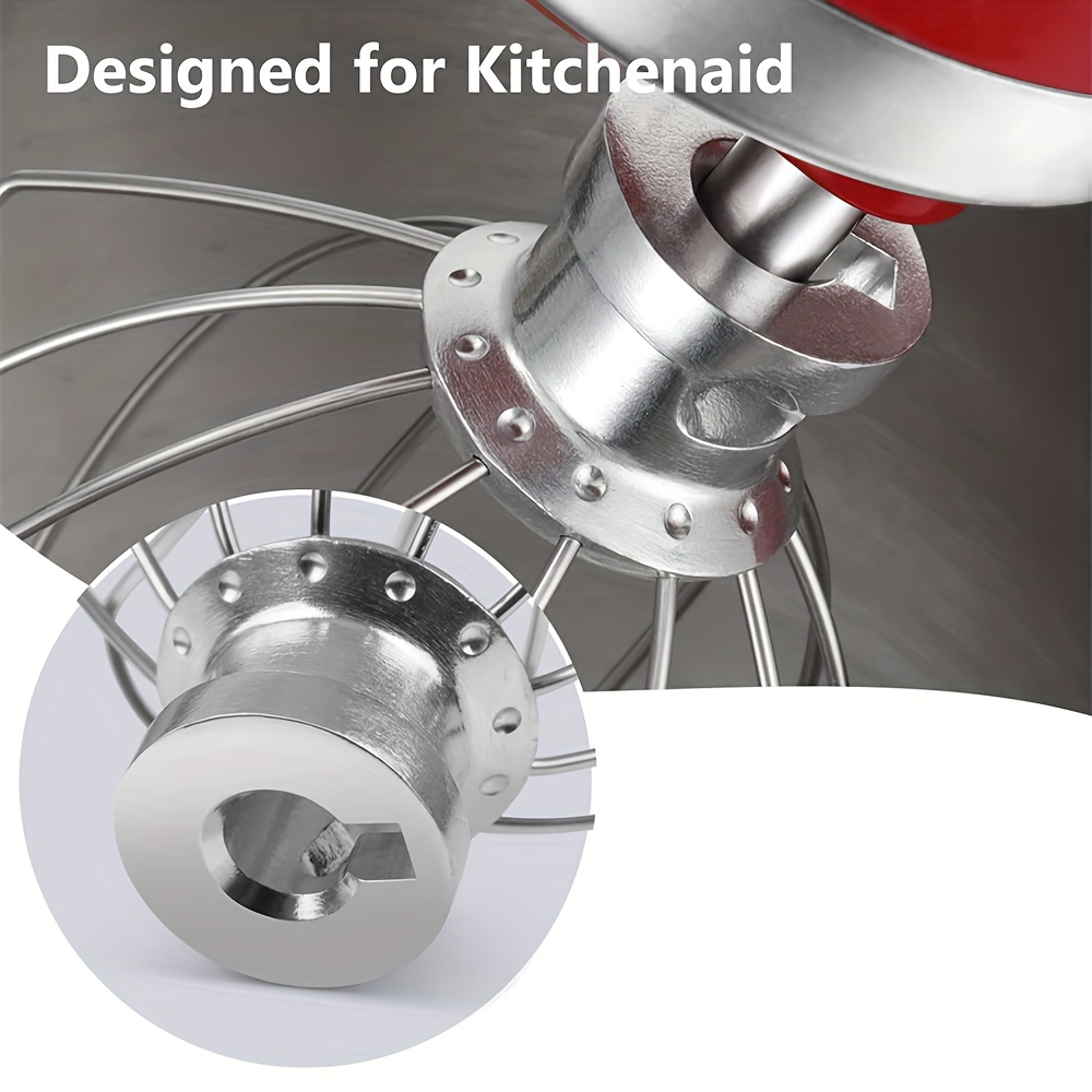  Wire Whip Attachment for KitchenAid, Attachments for KitchenAid  4.5-5 Quart Tilt-Head Stand Mixer, K45WW Replacement, 6-Wire Whisk  Replacement, Egg Heavy Cream Whisk, Silver: Home & Kitchen