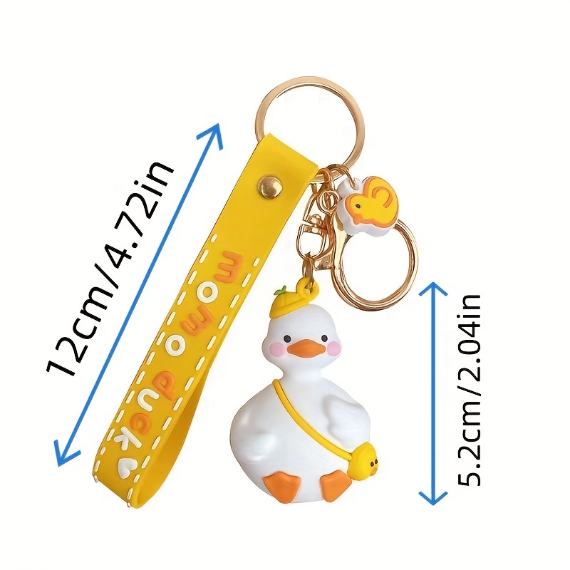 Exquisite Little Yellow Duck Cartoon Keychain Car Key Chain Car