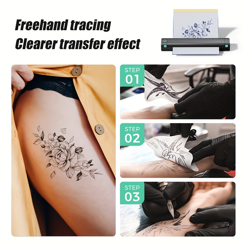 Portable Tattoo Printer Pas D'encre Nécessaire Imprimante - Temu