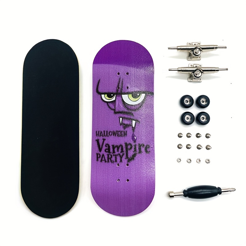 34mm Finger Skateboard Maple Bearing Wheel - Fingertip Creative Toy Professional Entry Wide Board Personality Gift Palm Skateboard