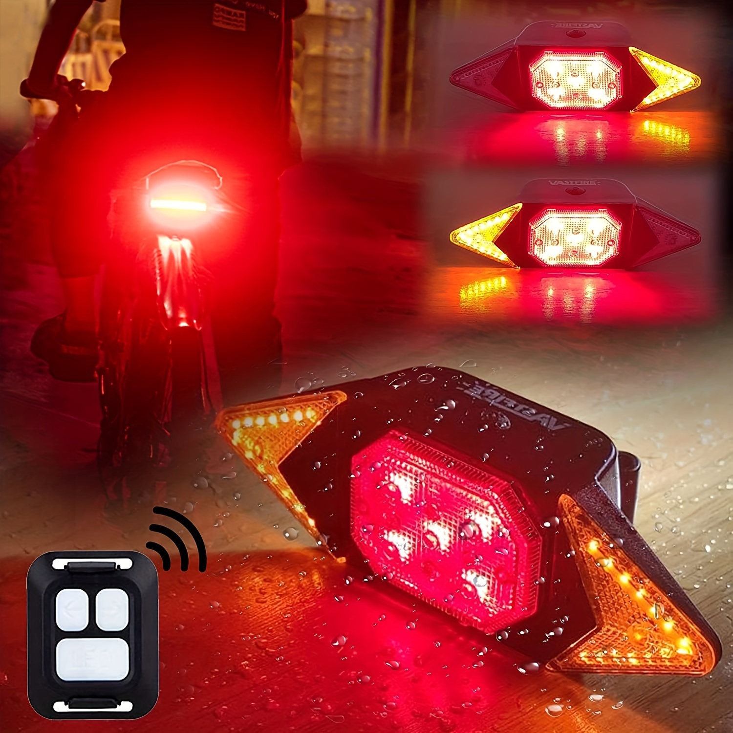 Nouvelle Télécommande Sans Fil LED Lumière Stroboscopique Pour Moto Voiture  Vélo Anti Collision Avertir Lampe Flash Indicateur Lumières Étanches Du  3,16 €