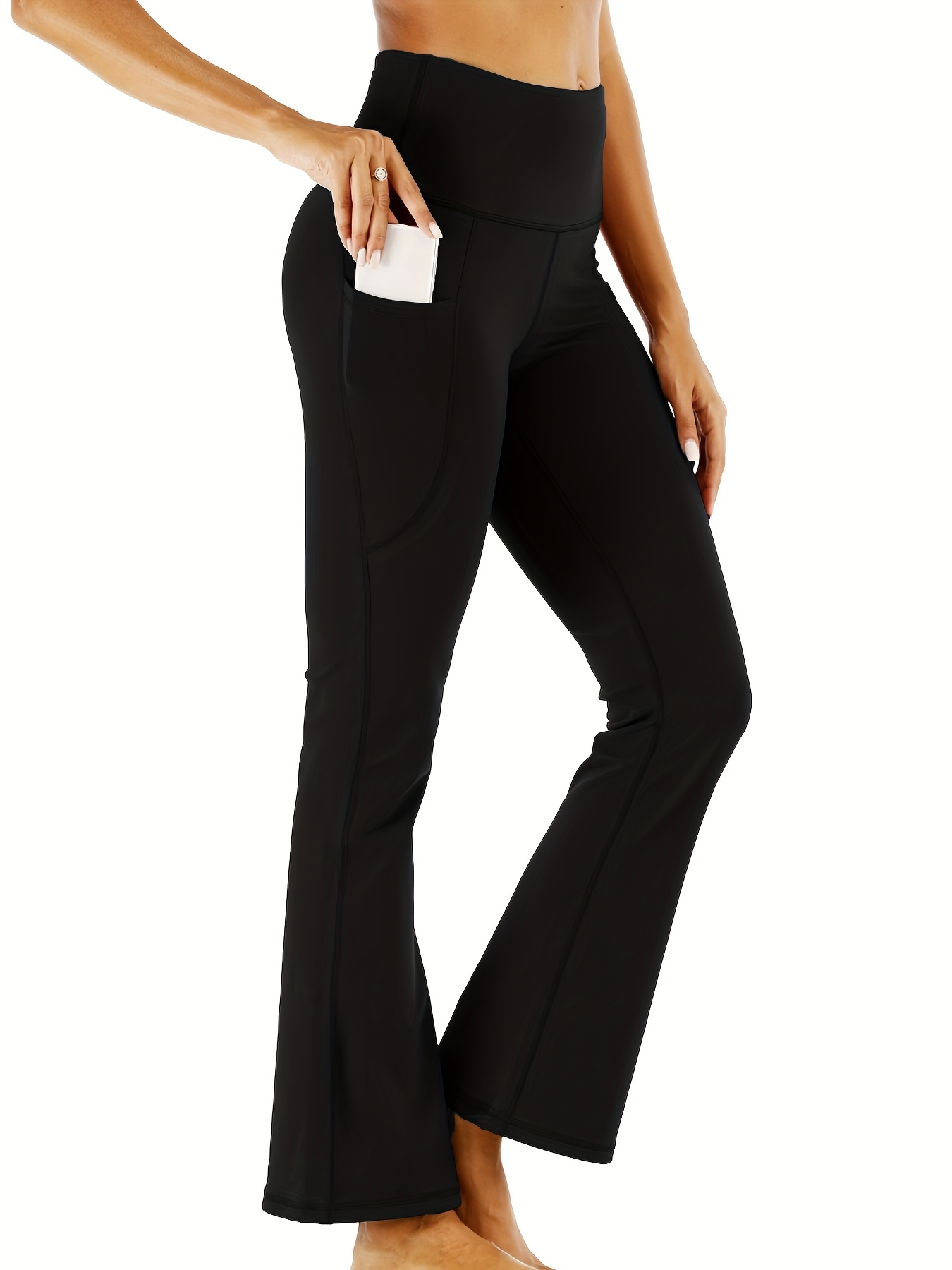 Tmustobe Bootcut Yoga Capris for Women High Waist Crop Pants Tummy Control  Lounge Wide Leg Pants with Pockets : : Clothing, Shoes 