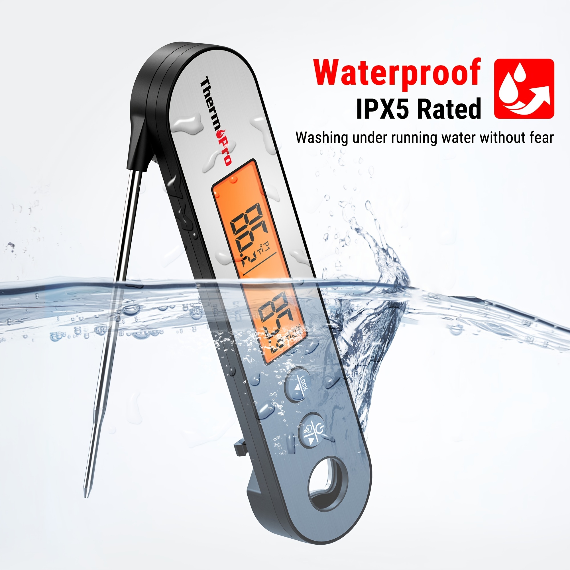 The Ultimate Bbq Thermometer: Tp610 Programmable Dual Probe Meat Thermometer  - Temu