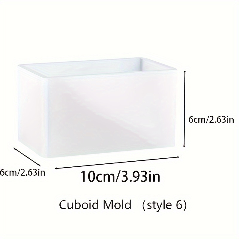 Cuboid Cube Resin Mold Crystal Epoxy Silicone Mold Diy Jewelry Pendant  Tools Candle Mold Square Rectangular Casting Accessories