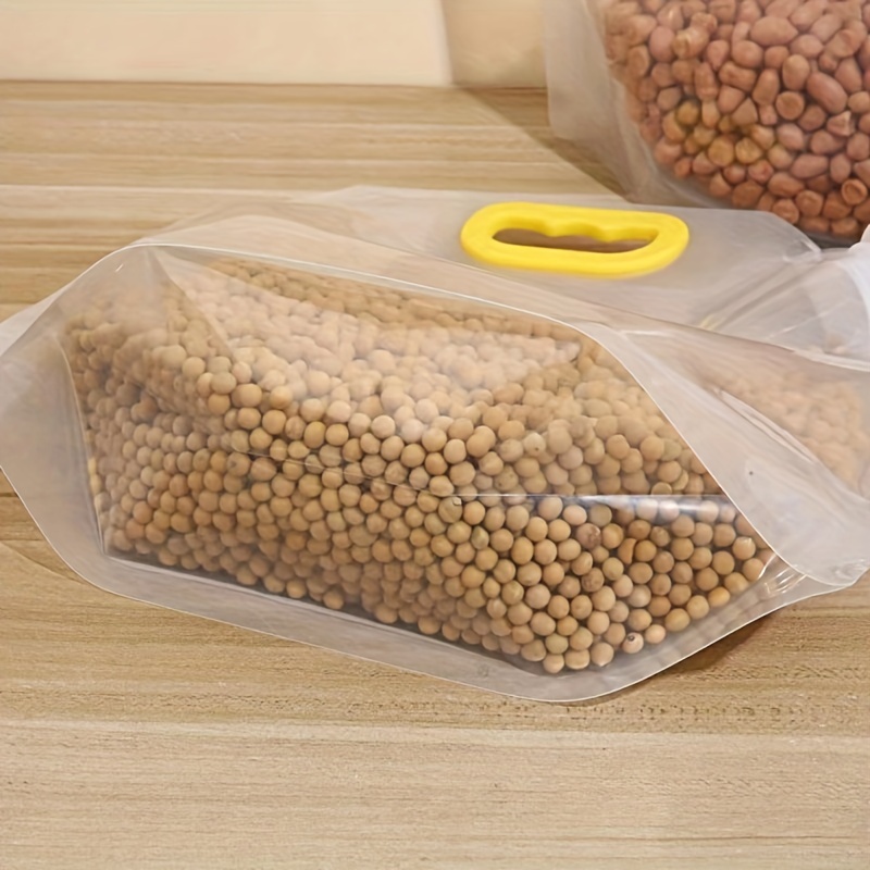5pcs Reusable Silicone Leakproof Food Storage Bag for Nut, Grain