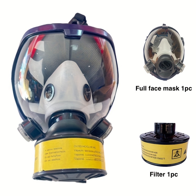 1 Pieza/1 Juego Máscara Gas Antivaho Reutilizable Mascarilla - Temu