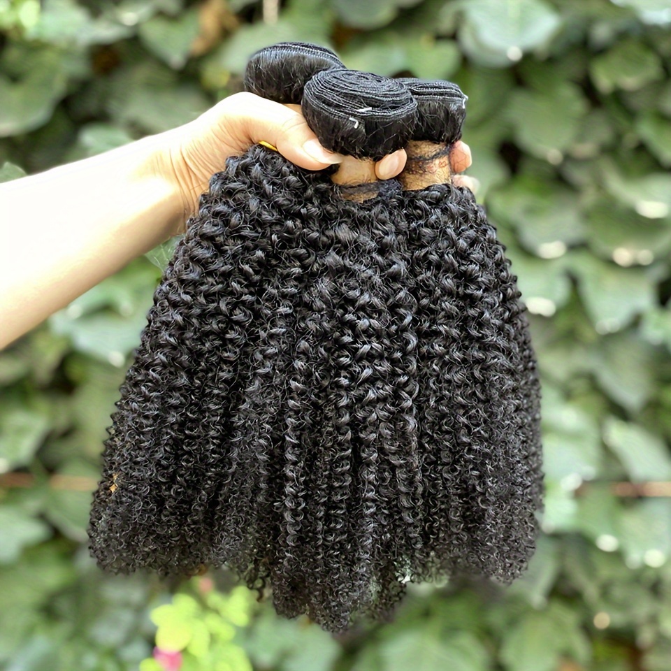 Human Hair Bundles Black Afro Human Hair Bundles Temu United Kingdom