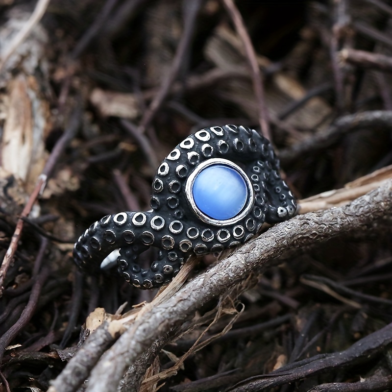 Mens octopus clearance ring