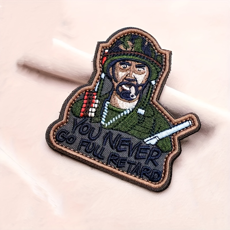 20pcs Embroidery Tactical Patch Set, Funny Military Hook And Loop Patch For  Caps, Backpacks, Clothes, Vest, Military Uniforms, Tactical Gears Etc