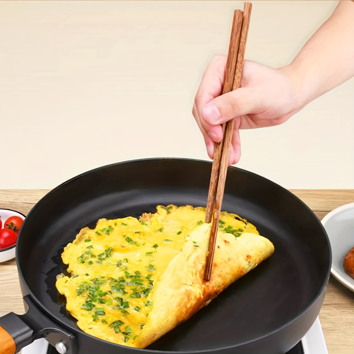 Non-stick Pan, Durable Omelette Pan For Home And Outdoor Cooking - Temu