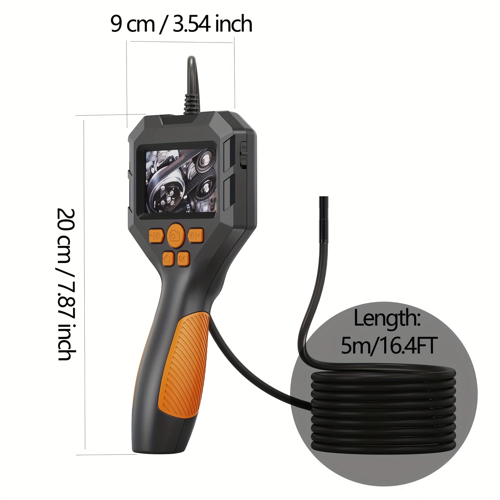 Kamera Inspektionskamera 5,5 mm Endoskop mit LED Licht