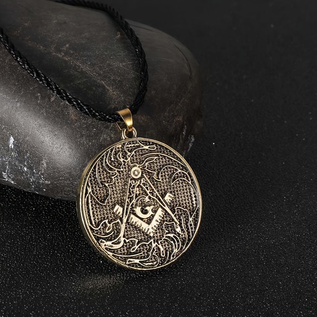 Slavic Viking Masonic Illuminati Vintage Jewelry Men Amulet