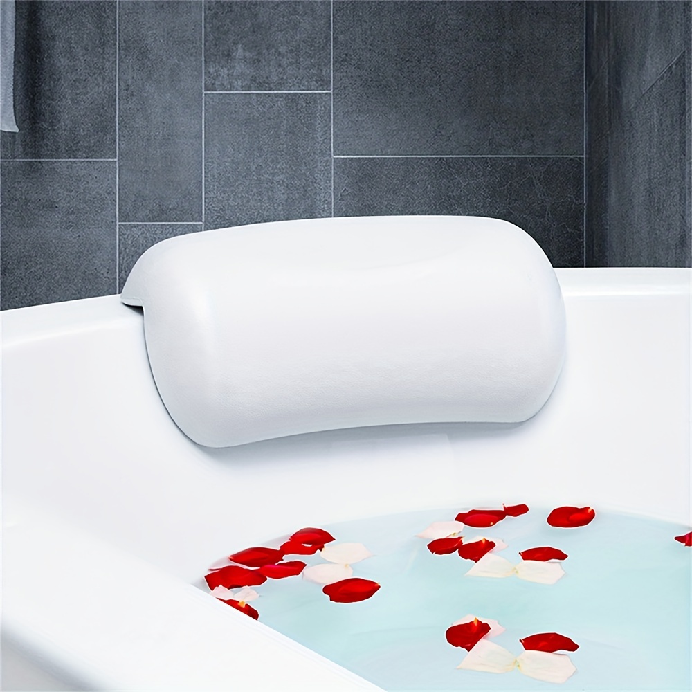 3d Mesh Spa Bañera Reposacabezas Almohada Ventosas - Temu