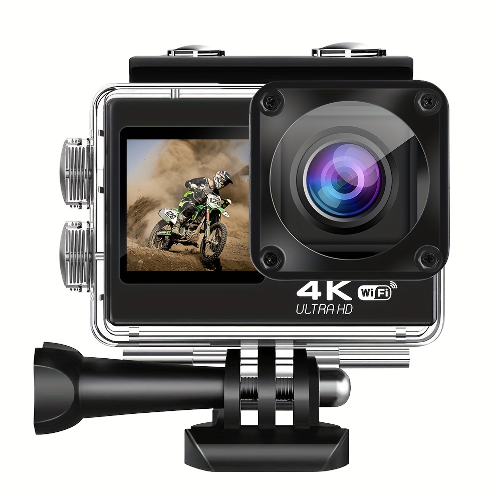 48€ sur Caméra Sport 4K Étanche Slow Motion 16Mp Angle 170° Wi-Fi