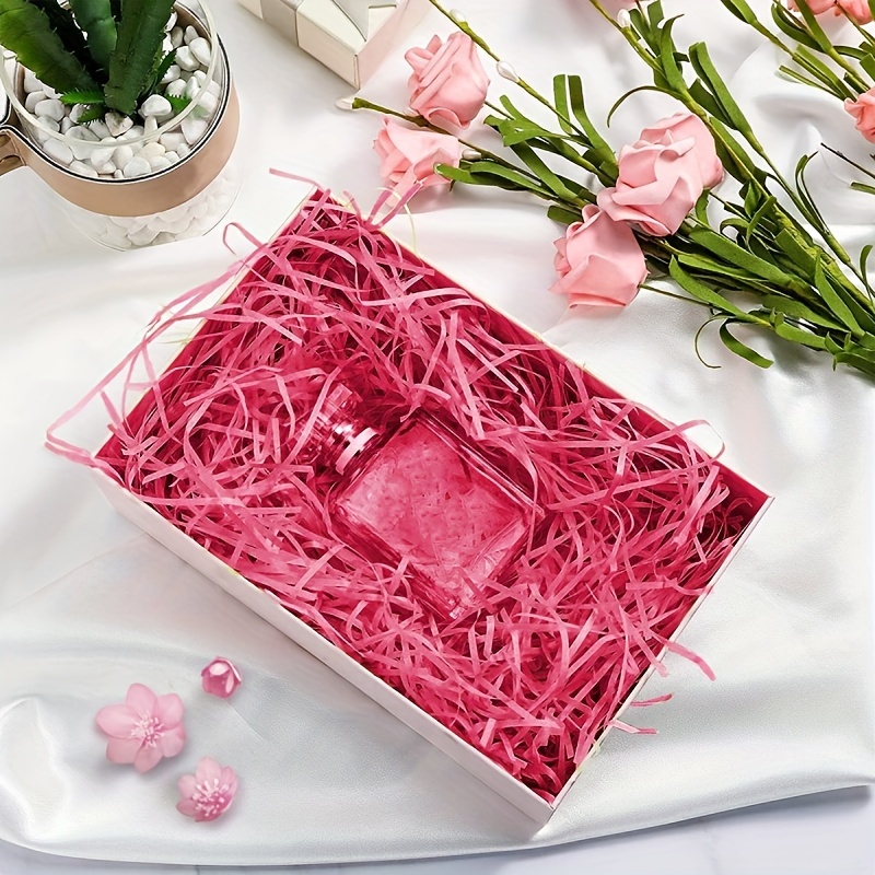 Feildoo 100g Basket Grass,Crinkle Cut Tissue Paper, Recyclable Craft Shred  Confetti Raffia Paper Filler, For Easter Gift Box Wrapping Packing Filling  Party Decoration, B#Peach Pink, PR2796 