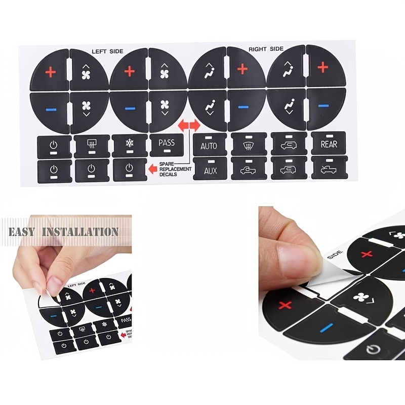 1 Set Button Repair Kit Sticker Decal For Saab Gen 3 9-5ng 9-4x Button  Repair Decal Set Climate Control Radio Stereo Car Accesso - Car Stickers -  AliExpress