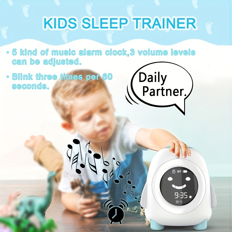 HZDHCLH Reloj despertador infantil para niñas, pequeño reloj despertador  para dormitorio, lindo reloj despertador de tiempo de aprendizaje  alimentado