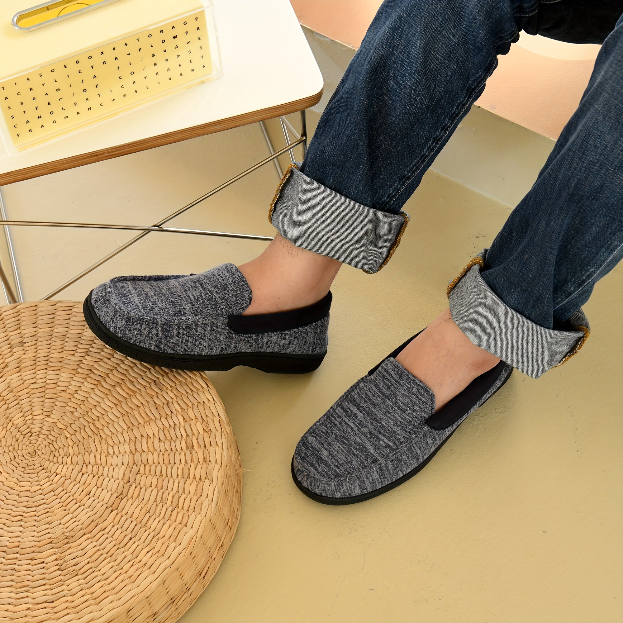 Mens clearance wicker loafers