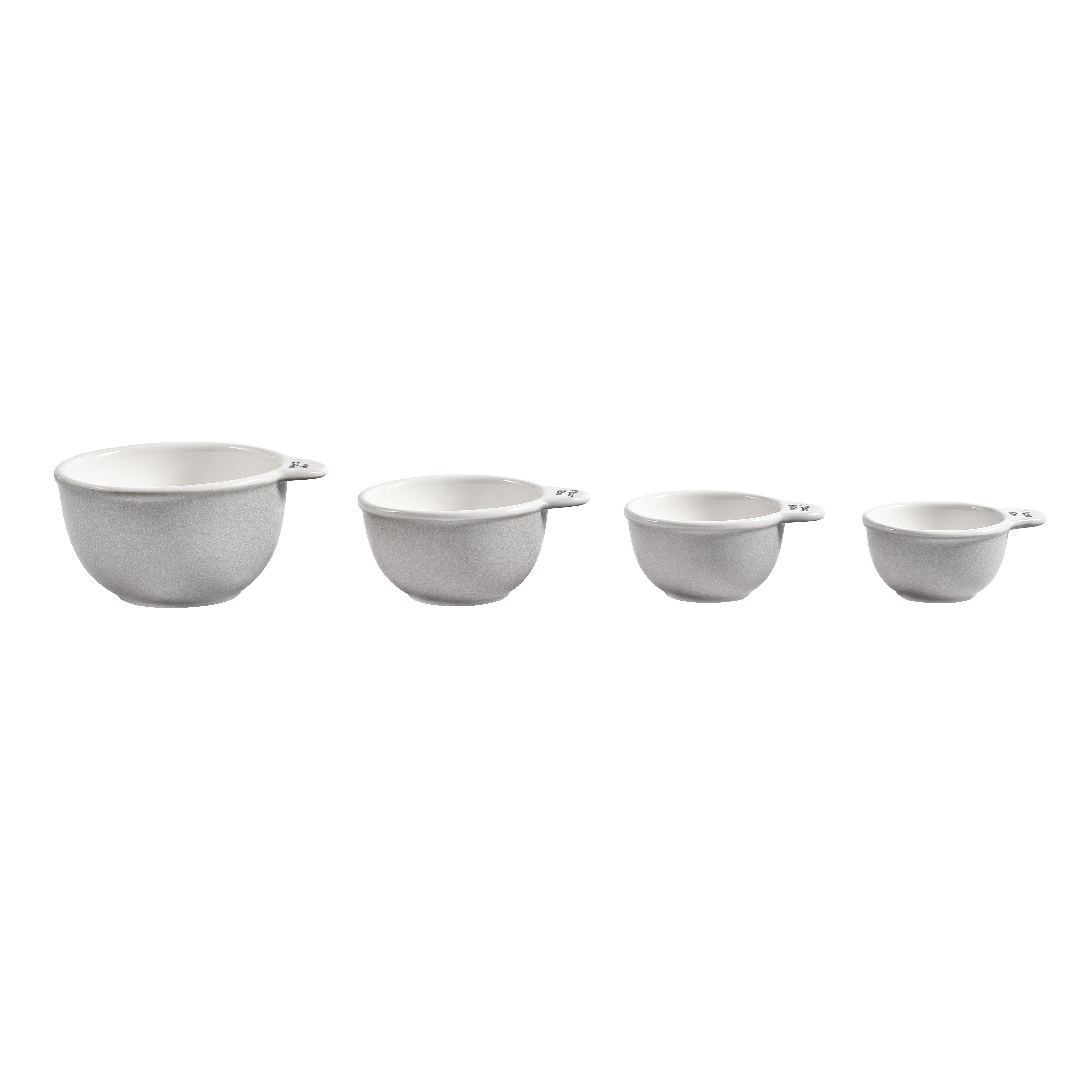 4pcs Set Ceramic Measuring Cup Measuring Bowl Kitchen Baking Bowl