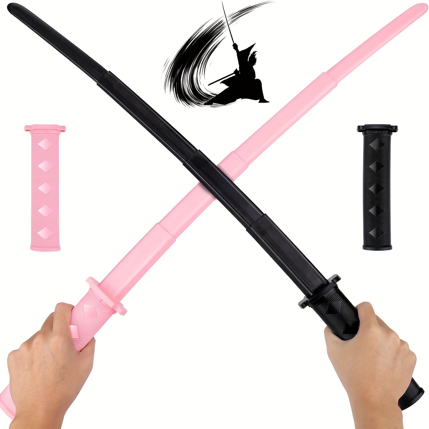 Espada para cosplay Tanjirou Samurai, espada katana, espada de juguete de  plástico para juego de disfraces, Halloween, cosplay, regalo, 40/30 pulgadas