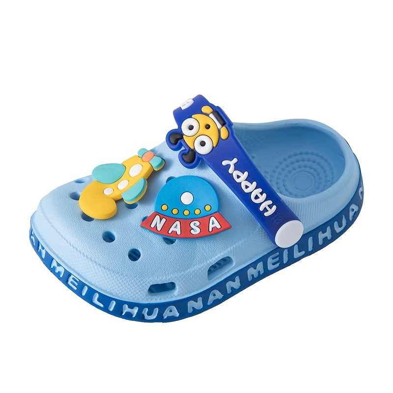 jiageya boys casual cartoon clogs non slip breathable lightweight slip on soft sole sandals slippers for walking 9