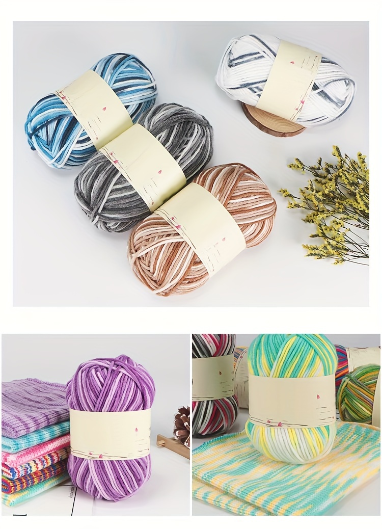 Chapeau créatif laine gants fil artisanat fil pour sac pull tapis bricolage  fil brillant fil lumineux
