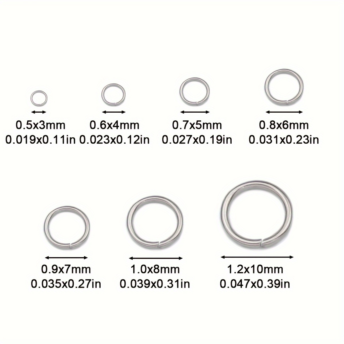 About Closed Jumps Rings Stainless Steel Rings Connectors O - Temu