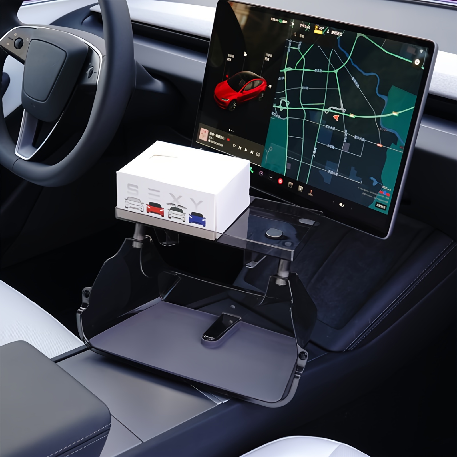 Central Control Screen Smart Storage Organizer for Tesla Model 3 Highl