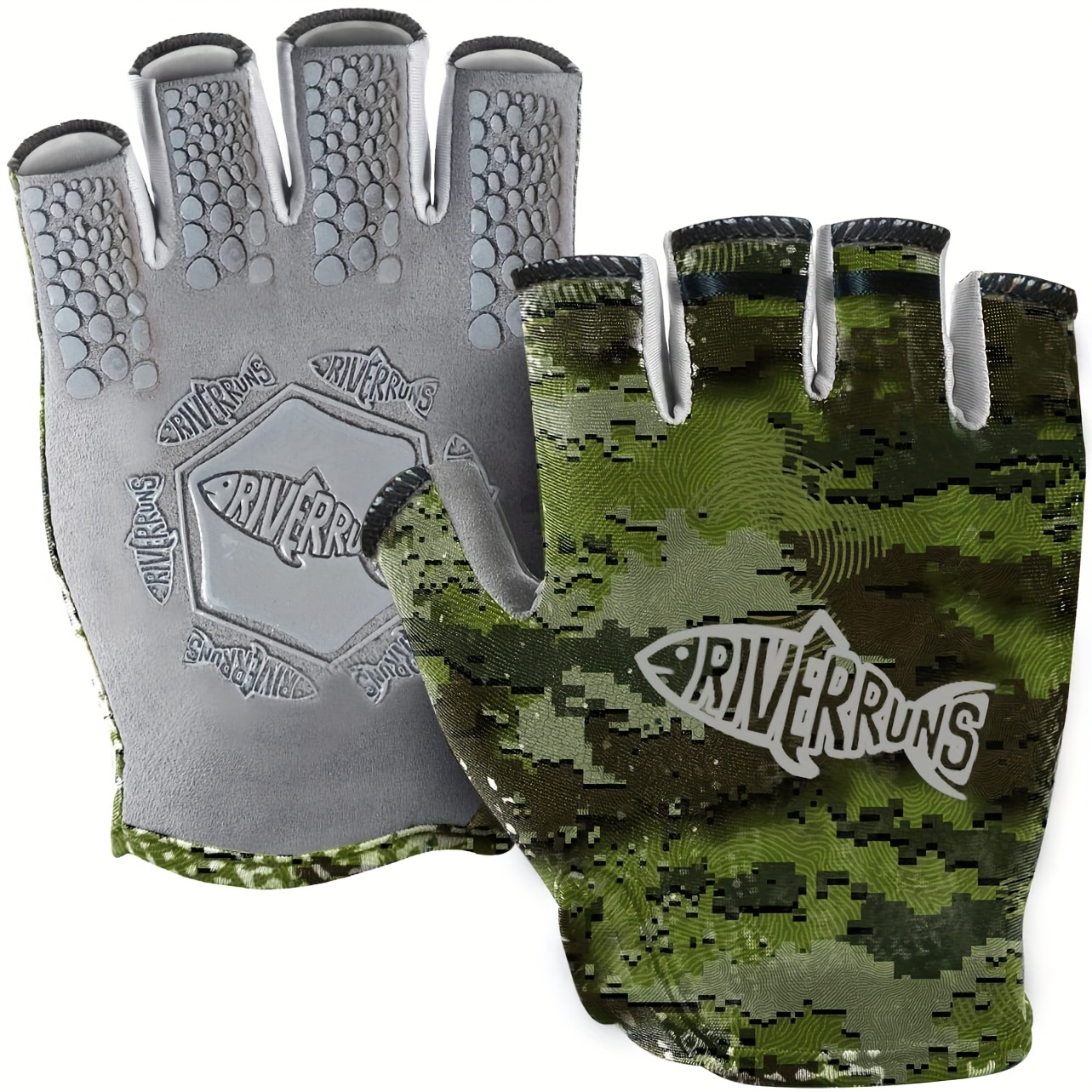 Fishing Gloves Upf50+ Sun Gloves Fingerless Fishing Gloves - Temu Canada