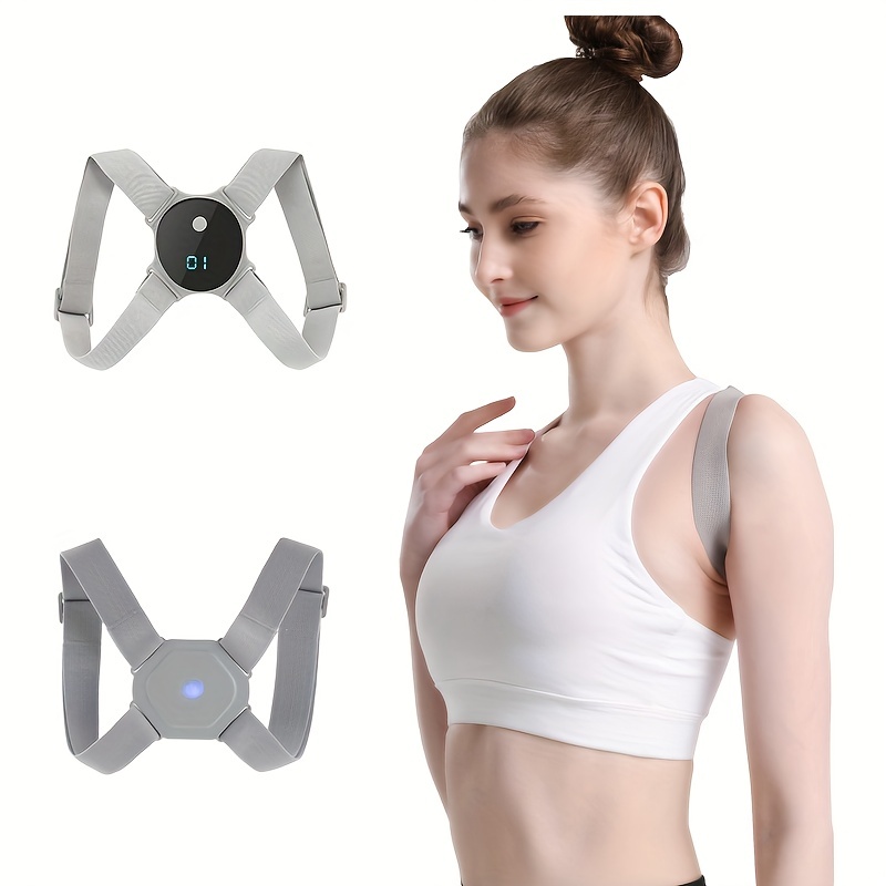 

Intelligent Posture Corrector For Women Men Teens, Smart Electronic Posture Reminder With Vibration, Adjustable Upper Back Brace