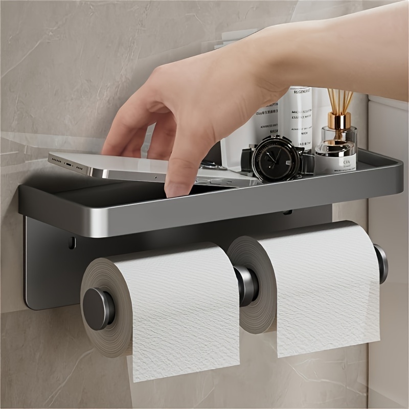 1pc Porte-papier toilette sur pied, porte-papier toilette autonome