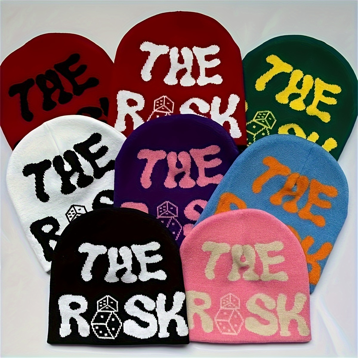 Women's Y2k Hip Hop Knitted Beanie Stylish Colorful And - Temu