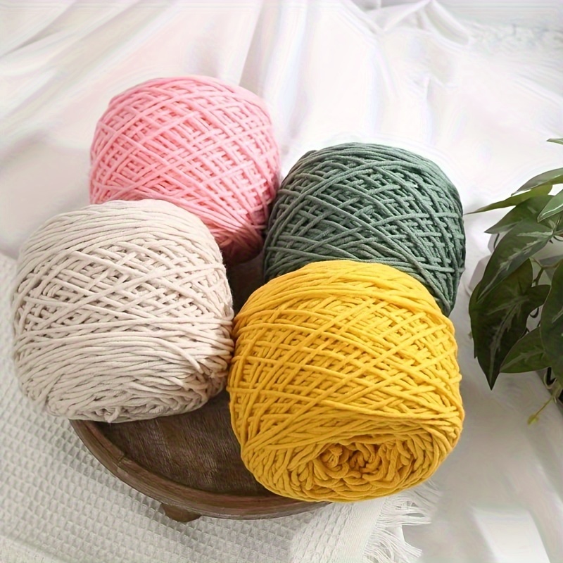  Ovillo de hilo de algodón para tejer a mano de ganchillo, para  manualidades, bufanda, crochet, material duradero y suave : Arte y  Manualidades