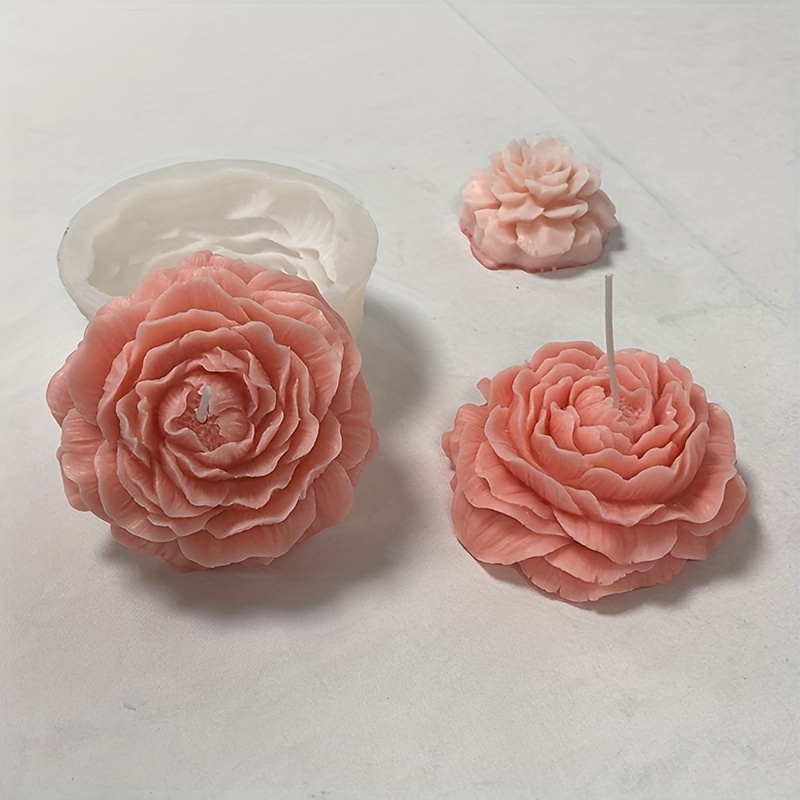 Flower Candle Mold Diy Three-dimensional Love Rose Flower Candle Mold  Silicone Spot Wholesale - Temu