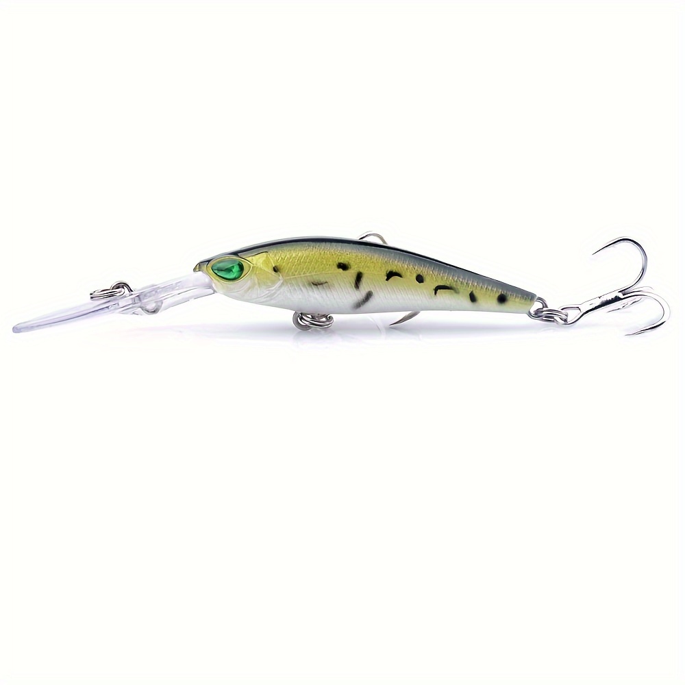 LUCKYMEOW Minnow Lures,Fishing Lures for Bass,Fishing Tackle Jerkbait Bass,Hard Bait Swimbait Fishing Lure,Topwater Lures for Trout Walleye Bass