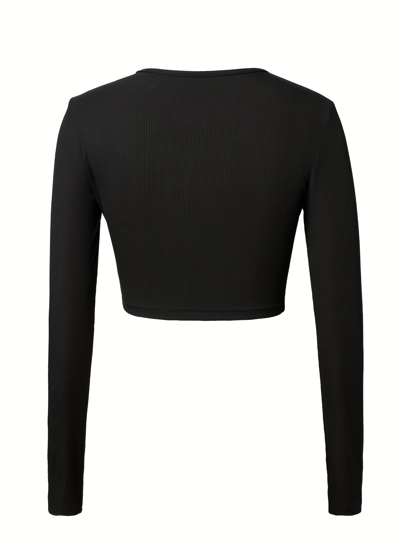 Women Y2k Long Sleeve Slim Cropped T-Shirt Harajuku Aesthetic Retro Tee  Tops Autumn Streetwear, Black, S price in UAE,  UAE